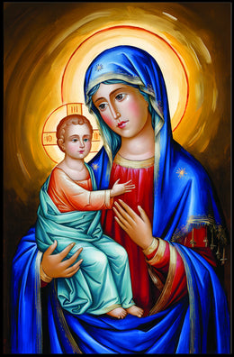 Jesus and Mother Mary Poster