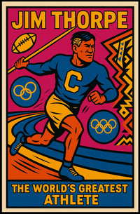 Jim Thorpe Legendary Athlete Poster