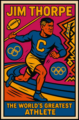 Jim Thorpe Legendary Athlete Poster