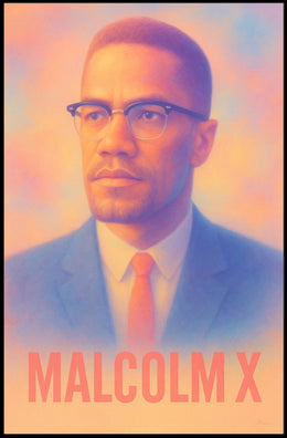 Malcolm X Portrait Poster