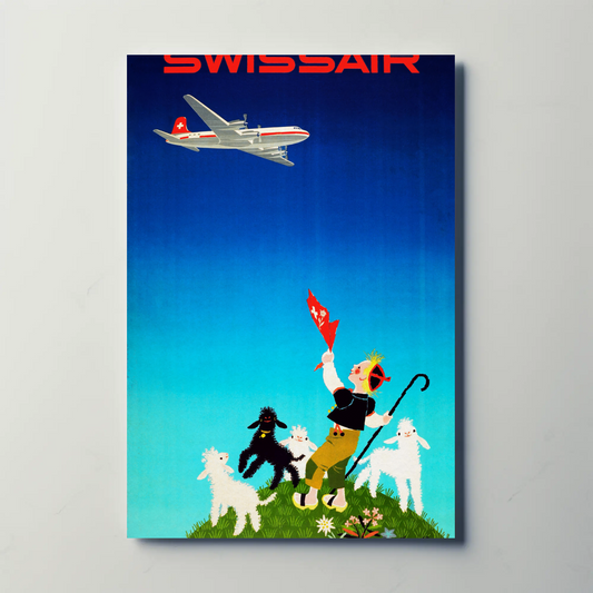 Swissair Travel Poster