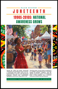 Juneteenth Celebration: Vibrant Heritage Festival Cultural or Heritage Poster