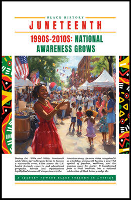 Juneteenth Celebration: Vibrant Heritage Festival Cultural or Heritage Poster