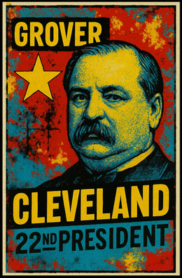 Grover Cleveland 22nd President of the United States Graffiti Pop Art Poster