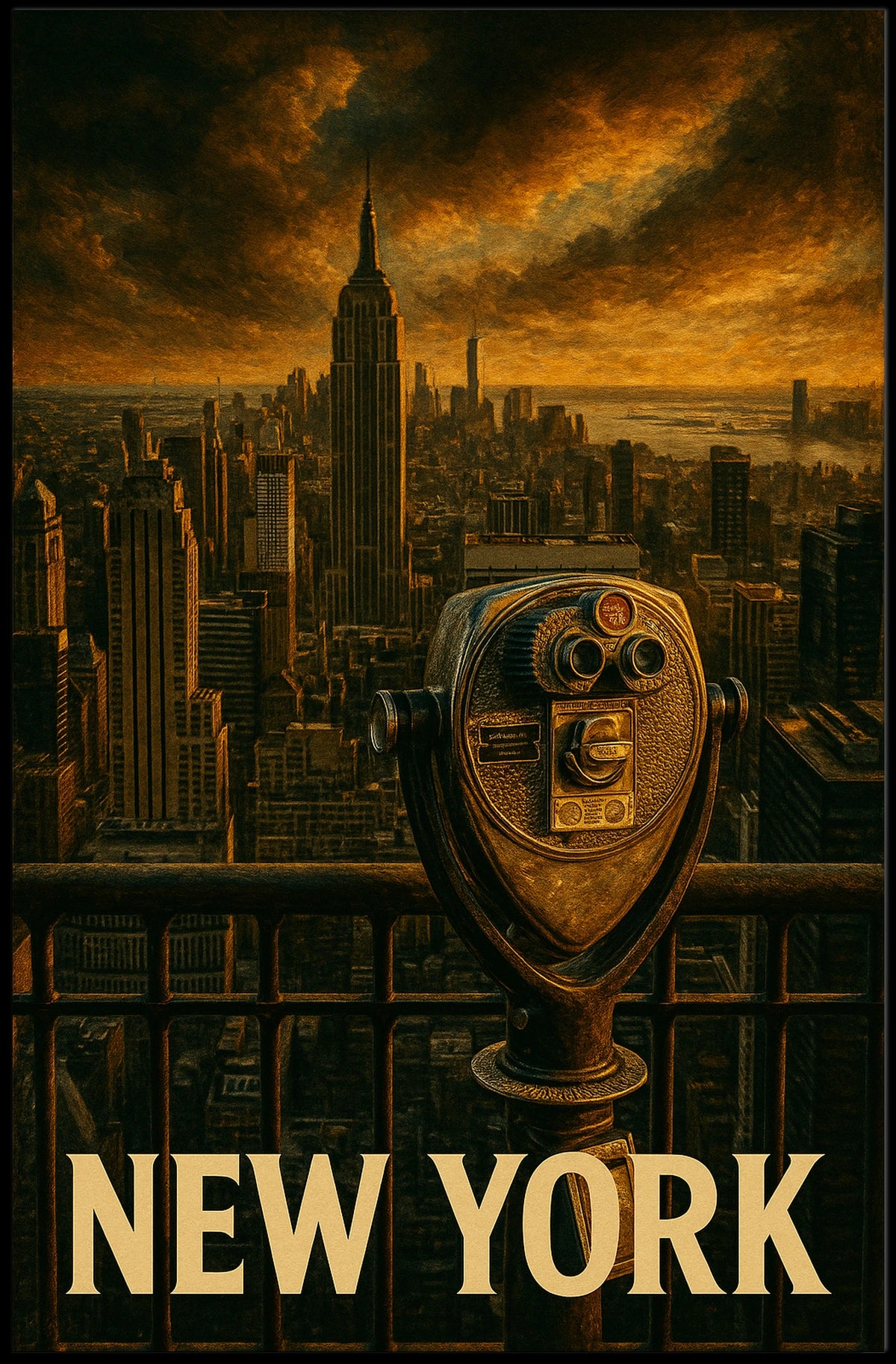 New York Skyline Poster