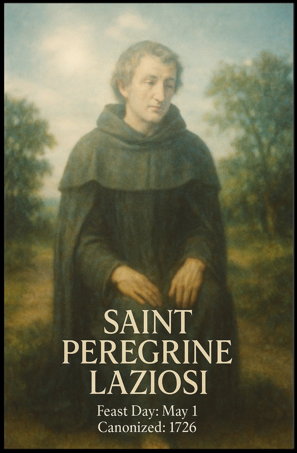 Saint Peregrine Laziosi Poster