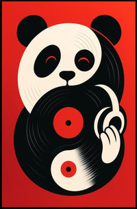Panda Groove Poster