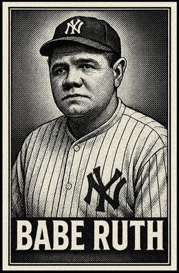 Babe Ruth Baseball Legend Poster