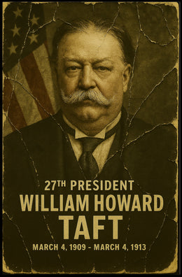 William Howard Taft 27th President of the United States Damaged Photograph Poster