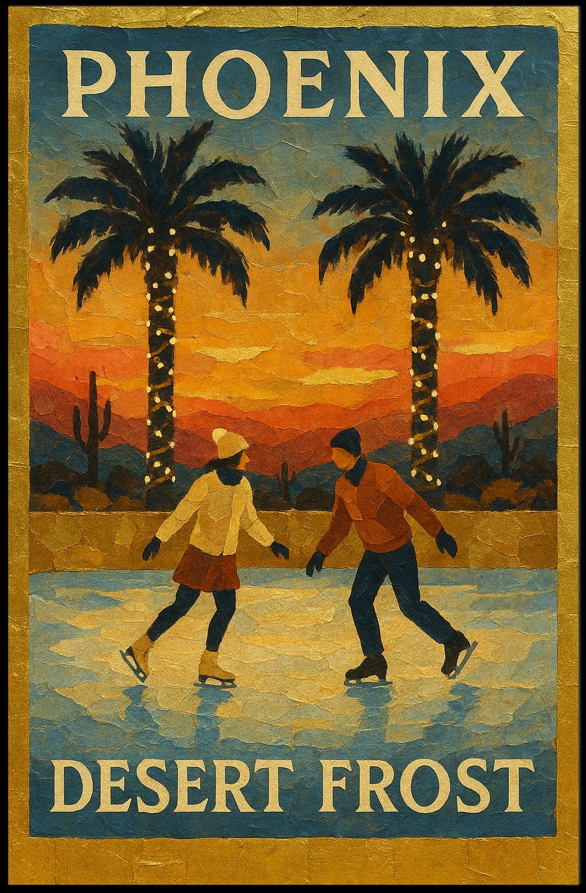 Phoenix Desert Frost Poster