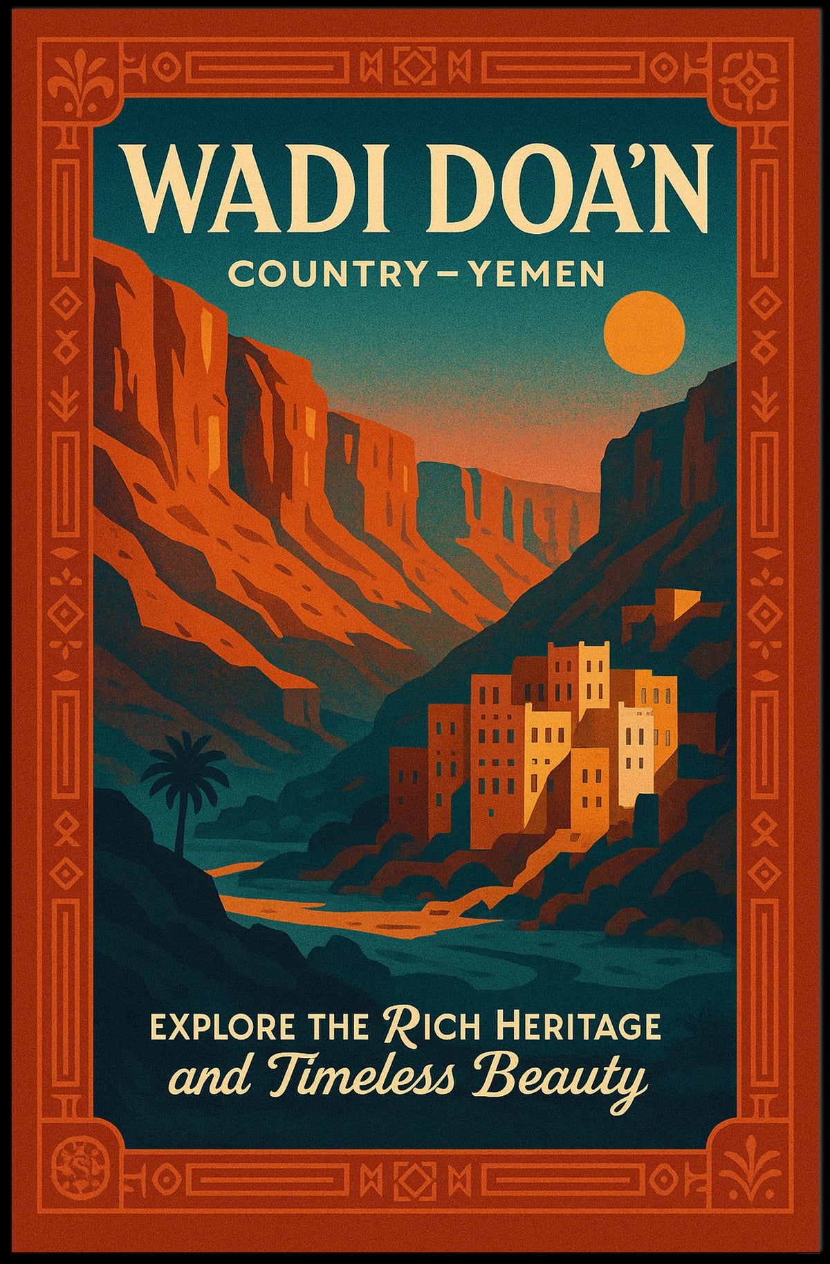 Wadi DoAn YemenS Timeless Beauty Poster