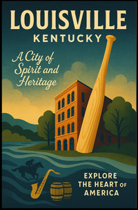 Explore Louisville, Kentucky Poster