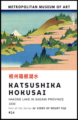 Katsushika Hokusai Hakone Lake in Sagami Province Poster