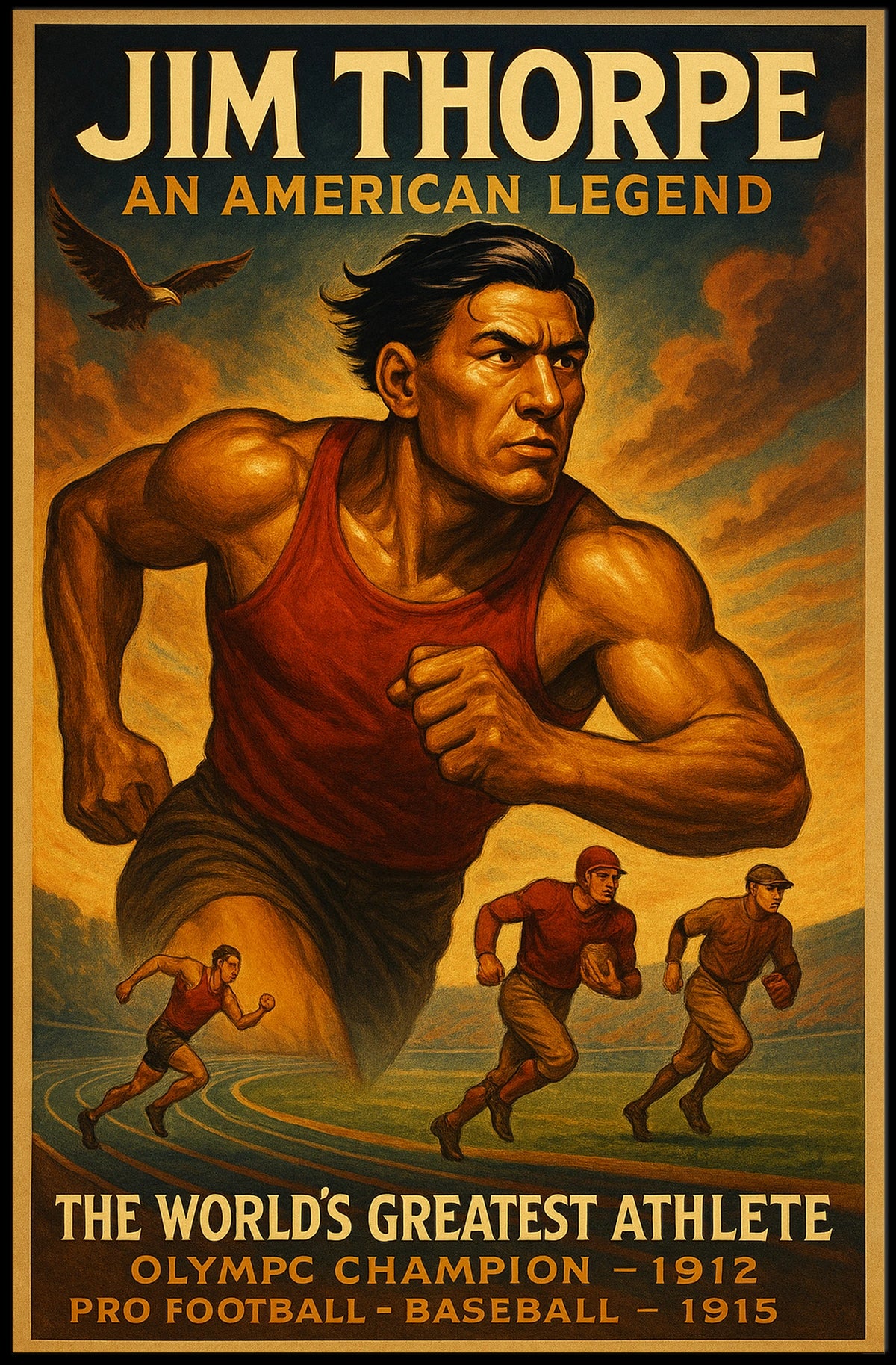 Jim Thorpe The Worlds Greatest Athlete Jim Thorpe Poster