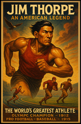 Jim Thorpe The Worlds Greatest Athlete Jim Thorpe Poster
