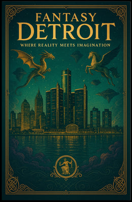 Fantasy Detroit Poster PosterGoat