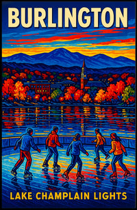Burlington Lake Champlain Lights Poster