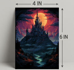 Enchanted Castle At Dusk Poster