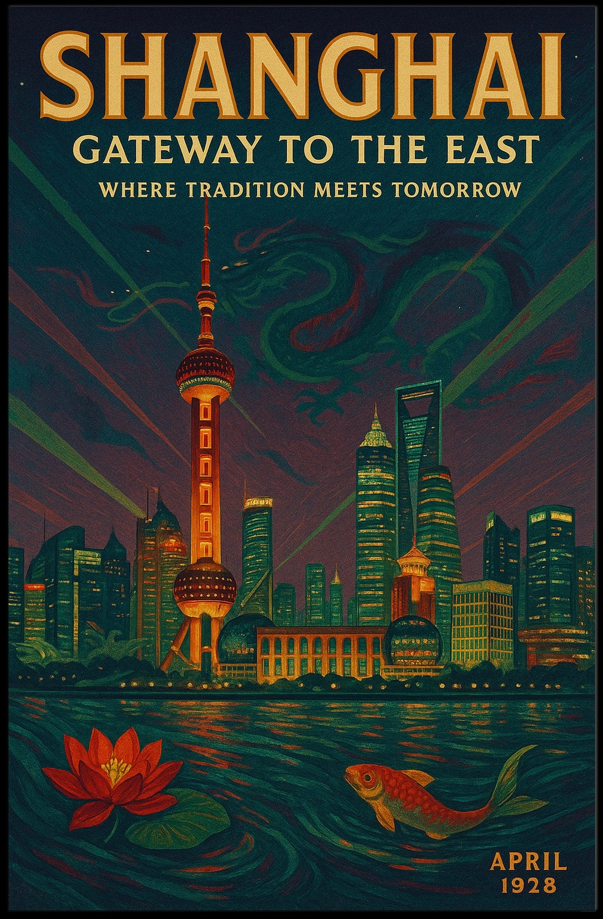 Shanghai Gateway to the East Poster