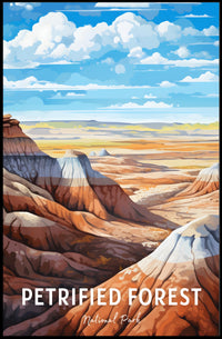 Petrified Forest National Park Vintage Travel Poster