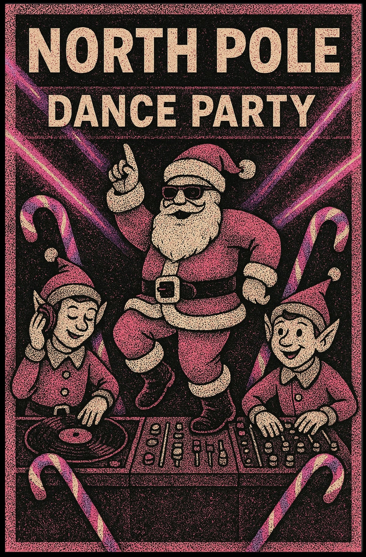 North Pole Dance Party Poster