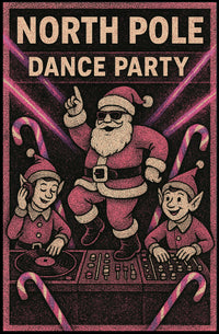 North Pole Dance Party Poster