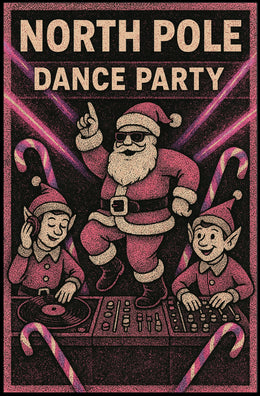 North Pole Dance Party Poster