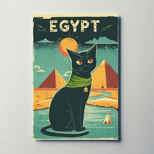 Egyptian Cat Mystique Poster