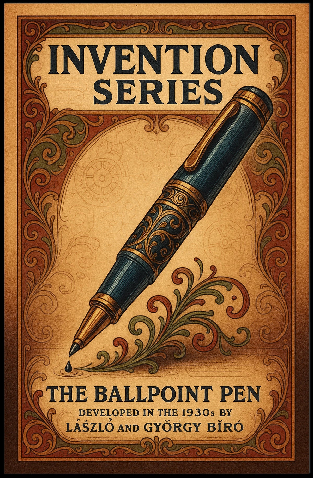 The Ballpoint Pen Invention Series Poster