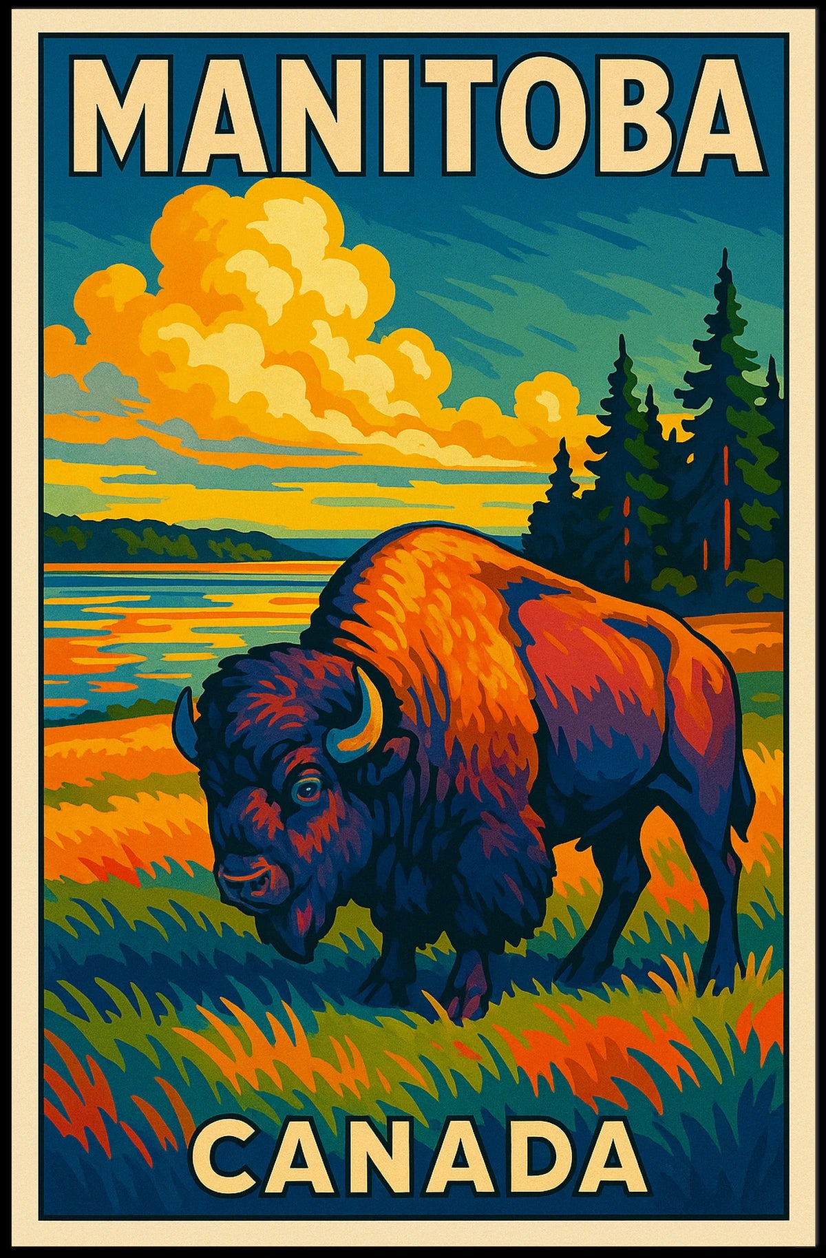 Manitoba Wilderness Poster