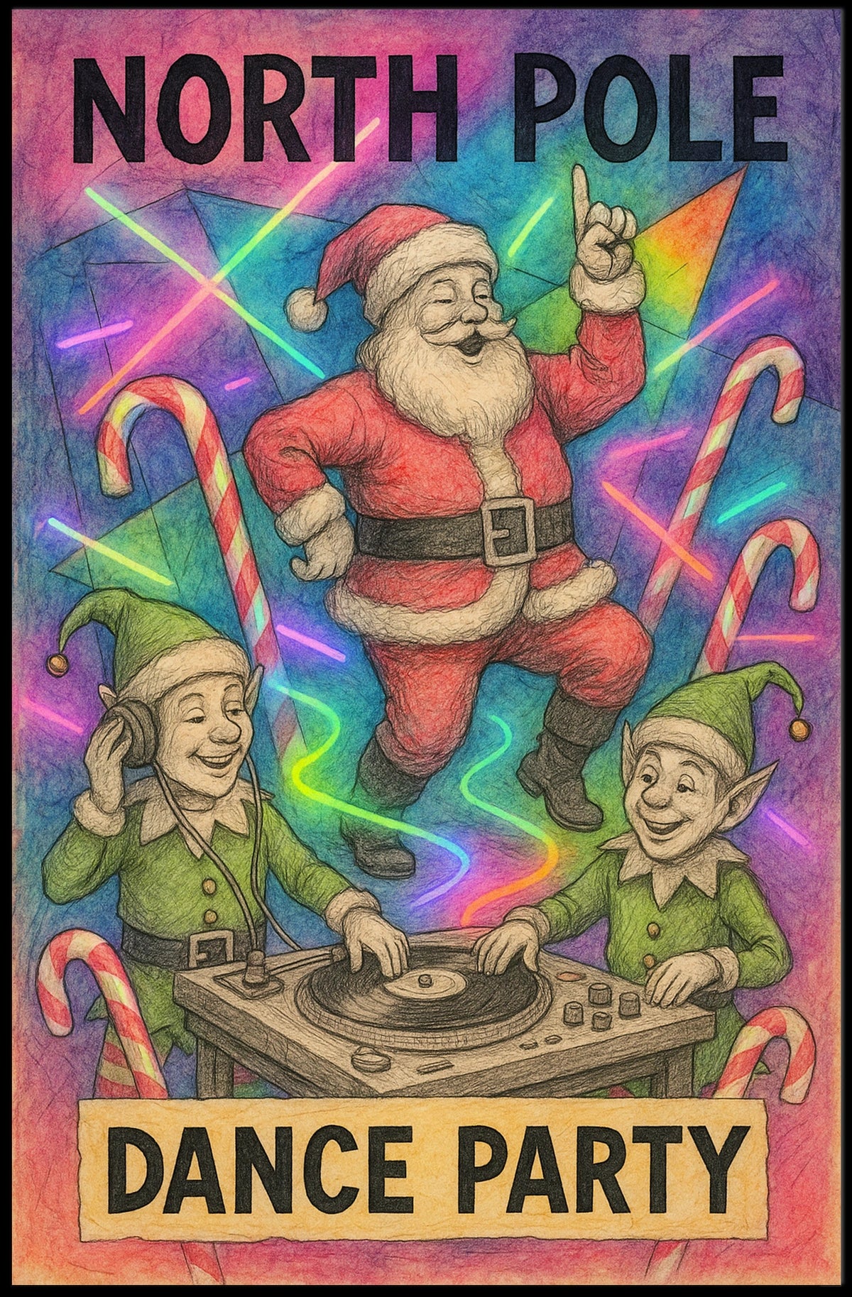 North Pole Dance Party Poster