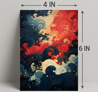 Abstract Waves Of Color Abstract Poster