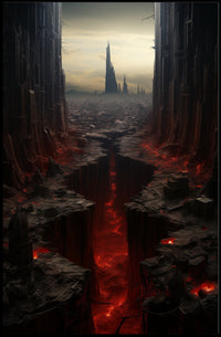The Abyssal Cityscape Poster