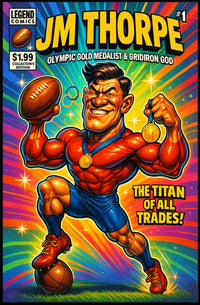 JM Thorpe – Olympic Gold Medalist & Gridiron God Poster