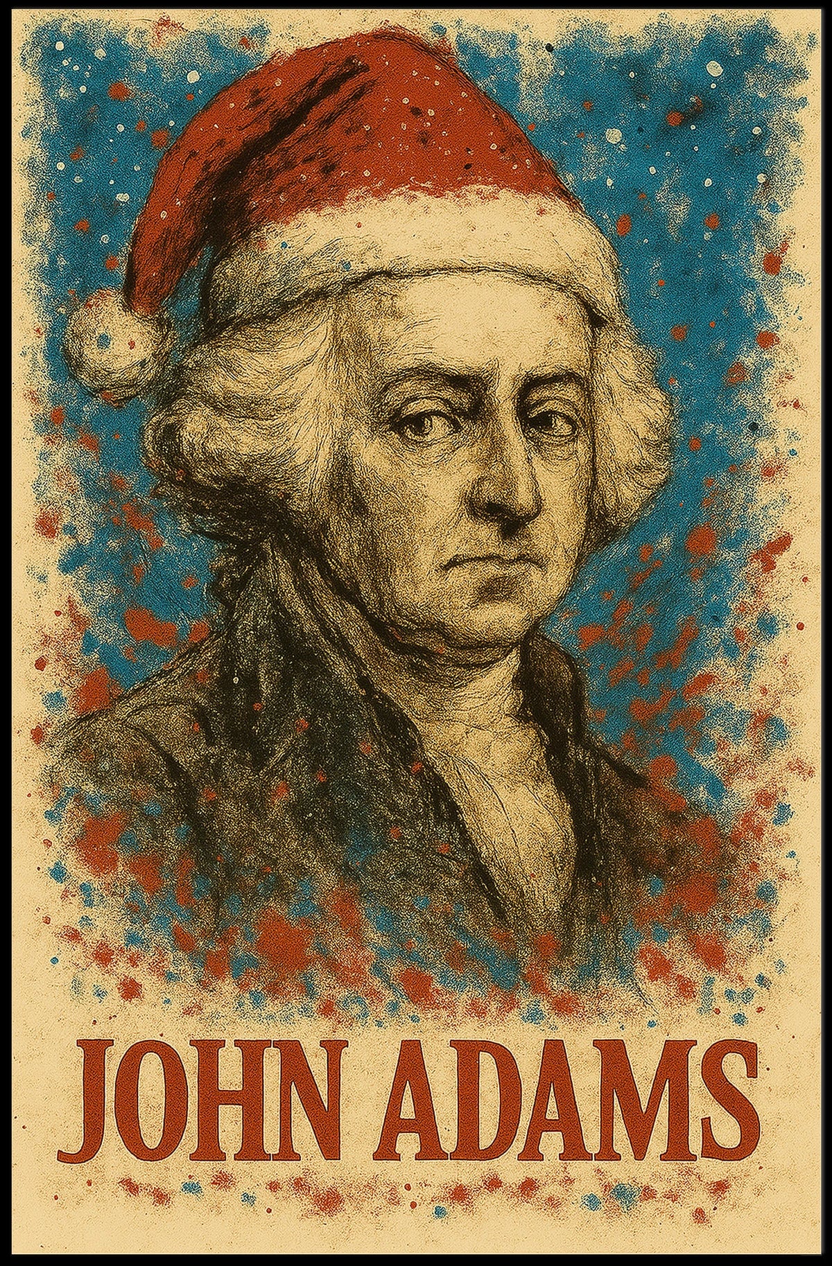 John Adams 2nd President of the United States Christmas SeriesPoster