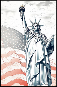 Statue of Liberty Patriotic Freedom Cultural or Heritage Poster
