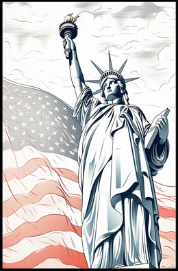 Statue of Liberty Patriotic Freedom Cultural or Heritage Poster