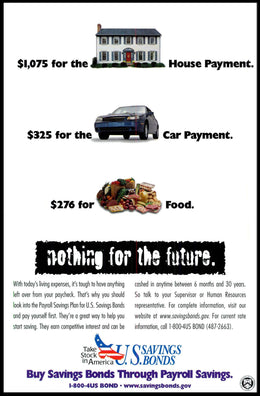 Save for the Future with U.S. Savings Bonds Poster PosterGoat