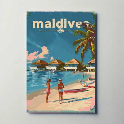 Maldives Tropical Paradise Poster