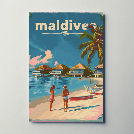 Maldives Tropical Paradise Poster