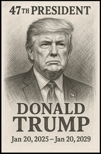Trump Portrait Photography Realism Patriotic Poster