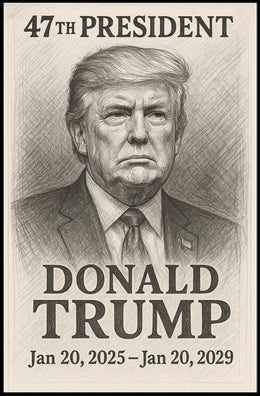 Trump Portrait Photography Realism Patriotic Poster