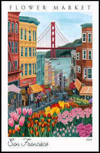 San Francisco Flower Market Poster PosterGoat