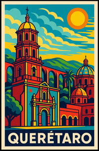 Querétaro Vibrant Heritage Poster