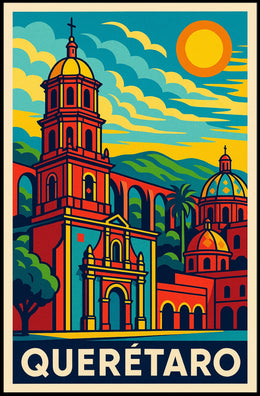 Querétaro Vibrant Heritage Poster