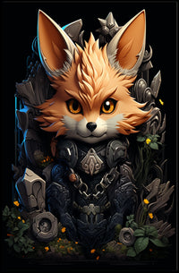 Cyber Fox Guardian Poster