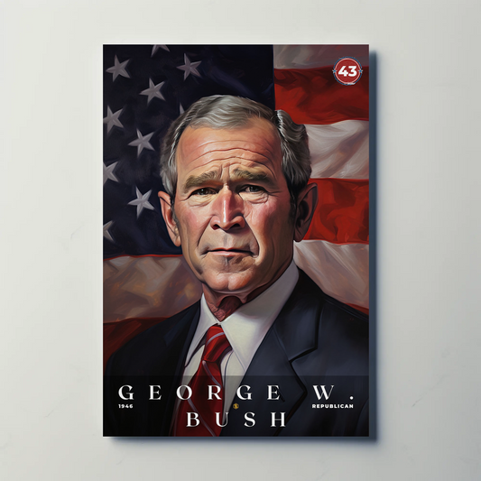 George W. Bush 43rd President Of The United States Portrait