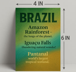 Wonders of Brazil Poster PosterGoat