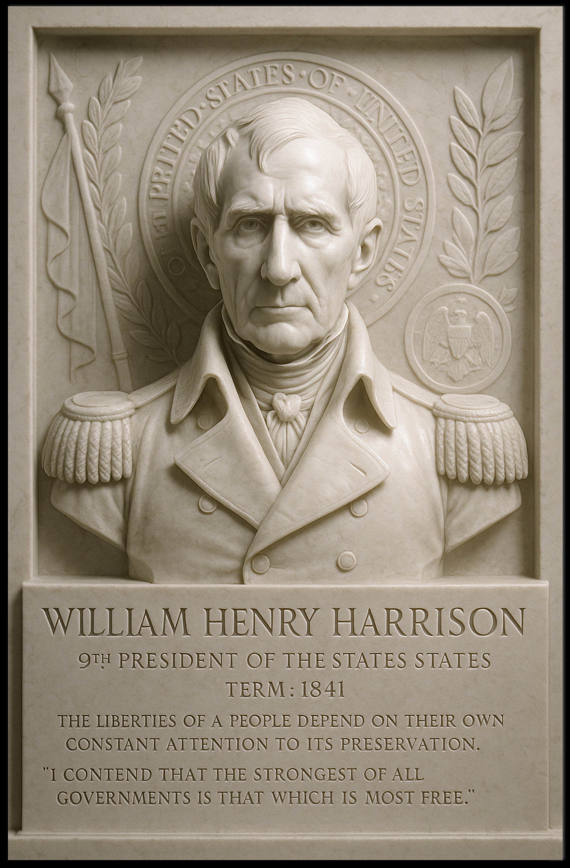 William Henry Harrison 9th President Poster PosterGoat