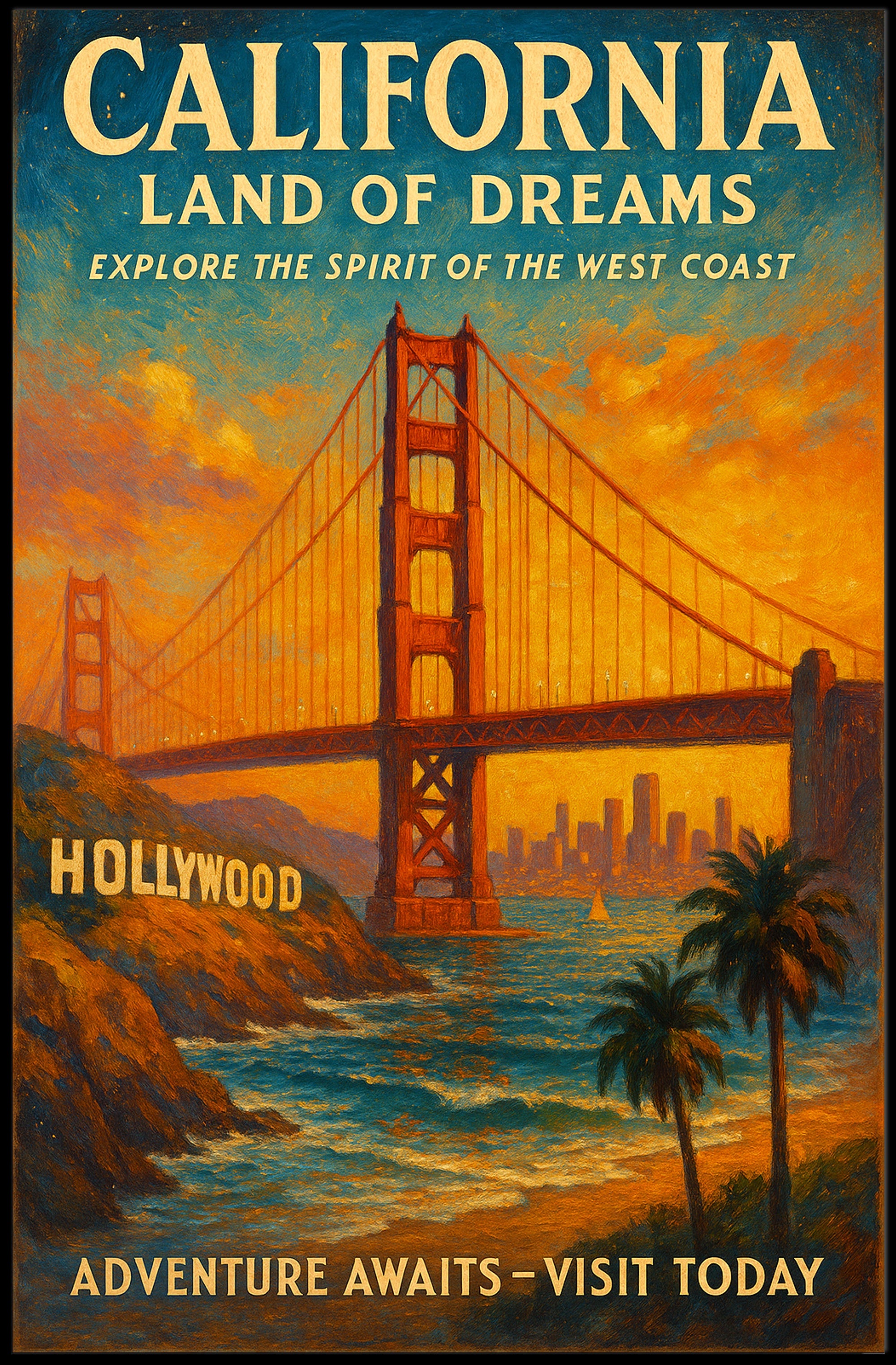 California Land Of Dreams Poster